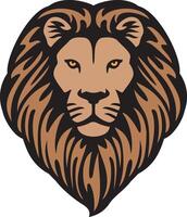 Lion Head in Color vector