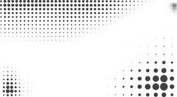 Black White Dynamic Pop Art Halftone Dots Background vector