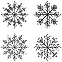 Snowflake Icon Clean and Modern Design vector