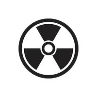 Radiation symbol icon isolated on white background vector