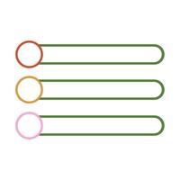 set of web buttons, simple and colorful chart board template vector