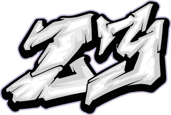 Graffiti Number 23 Racing Sport