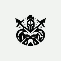Rise Linear Spartan Collection Logo Design vector
