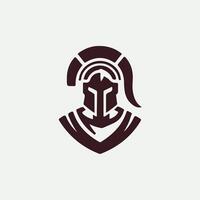 Edge Linear Spartan Collection Logo Design vector