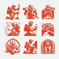Obsidian Depths Caving Collection Logo vector