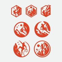 Summits Edge Rock Climbing Collection Logo vector