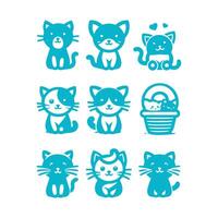 Whiskers Kitten Collection Logo vector