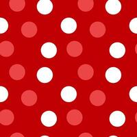 A red and white polka dot pattern vector