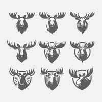 Wild Moose Moose collection logo vector