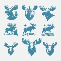 Moose Ridge Moose collection logo vector