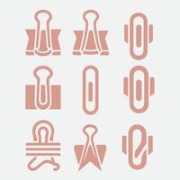 Swift Clip Paper clip collection logo vector