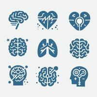 Genius Brainworks Brain collection logo vector