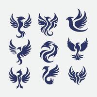 Flameborn Phoenix collection logo vector