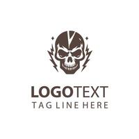Bolt Vortex skull design vector