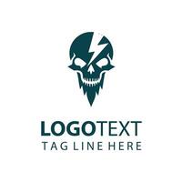 Skull Bolt skull design vector