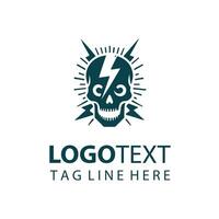 Shock Vortex skull design vector