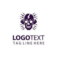 Cranium Voltage skull design vector