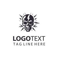 Bone Bolt skull design vector
