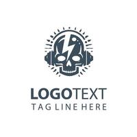 Zap Vibe skull design vector