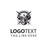 Skull Hunter skull design vector