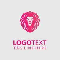 Crest of the Beast Lion Shield Logo Design vector