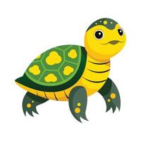 Dynamic Artwork of YellowSpotted Amazon River Turtle vector