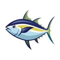 Sophisticated Design of Ahi Fish vector