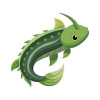 Stunning Artwork of Algae Eater Fish vector