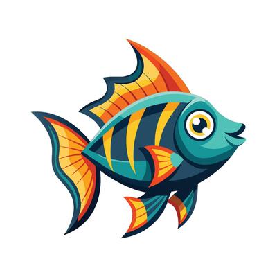 Elegant Artwork of Alpha Fish Variety