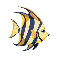 Stylish Design of Angel Fish vector