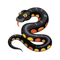 Stylish Artwork of Blackheaded Python vector