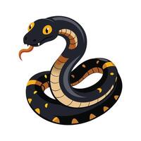 Elegant Illustration of Blackheaded Python vector