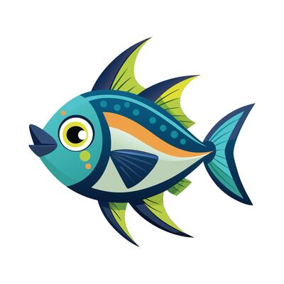 Charming Illustration of Calypso Fish