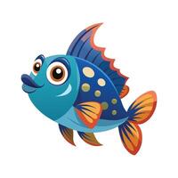 Dynamic Artwork of Bubbly Fish vector