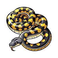 Dynamic Artwork of Carpet Python vector