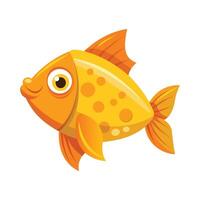 Charming Design of Cheddar Fish vector