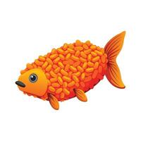 Dynamic Artwork of Cheeto Fish vector