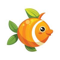 Charming Design of Clementine Fish vector