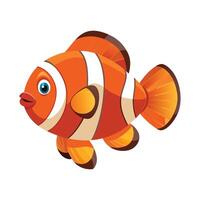 Elegant Artwork of Clownfish vector