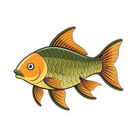 Vibrant Design of Common Carp vector