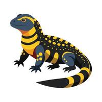 Dynamic Artwork of Colombian Black Tegu vector