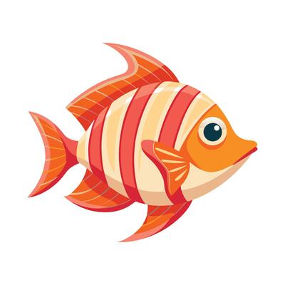 Elegant Artwork of Coral Fish