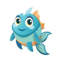 Charming Design of Cuddles Fish vector