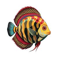 Charming Design of Discus Fish vector