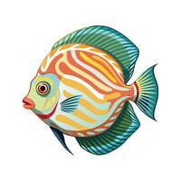 Dynamic Artwork of Discus Fish vector