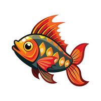 Charming Design of Ember Fish vector