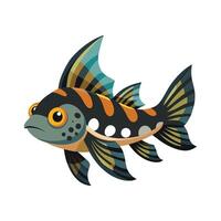 Dynamic Artwork of Featherfin Squeaker vector