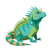 Dynamic Artwork of Fiji Crested Iguana vector
