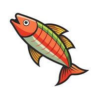 Stylish Illustration of Filet Fish vector