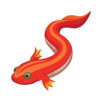 Dynamic Artwork of Fire Eel vector